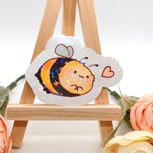 Süßer Aufkleber: Bee Love - Bujo Honigpastelldekor