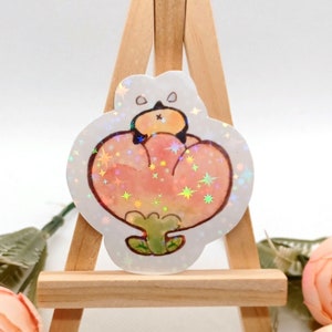 Niedliche Sticker: Bumble Butt - Bujo Sticker - Glitzernde, pastellfarbene DIY Deko