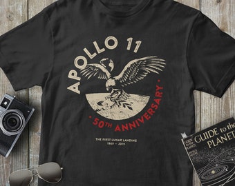 Apollo 11, 50th Anniversary 1969-2019, Moon Landing, First Lunar Landing, Perfect Astronomy Lover Gift (Unisex T Shirt & Tank Top)