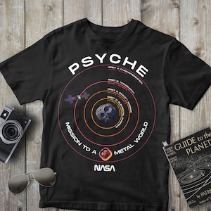 Nasa Psyche Shirt | Psyche Asteroid Orbit Diagram Shirt | Unisex Softstyle Adult & Youth T-Shirt