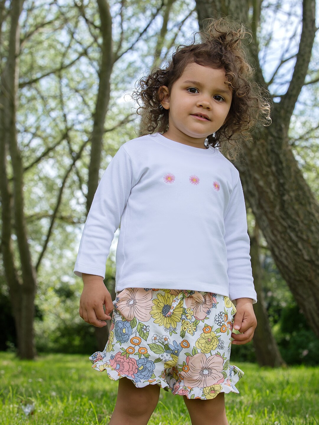 Childrens Top Childrens T Shirt Embroidered Tee Long Etsy