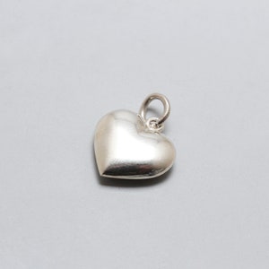 Silver Love Heart Charm / Pendant