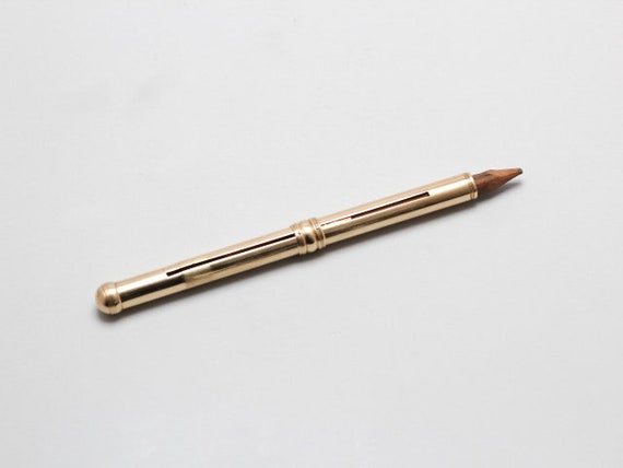 Antique 9ct Yellow Gold Retractable Pencil and Case - Etsy Hong Kong