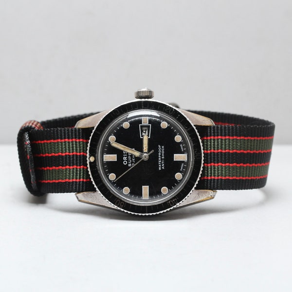 1960s Oris Super Diver's Watch, Hand-wound, 17 Jewel, Calibre 484 with KIF Shock Protection