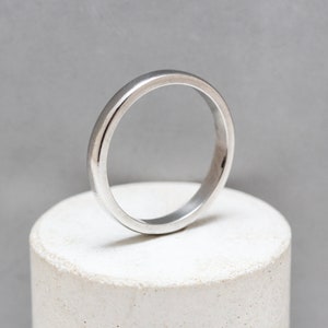 Platinum Wedding Band Ring UK Size K