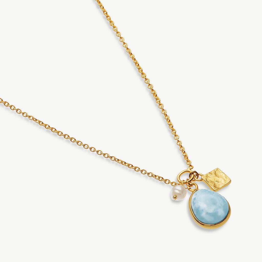 Sarah Alexander - Gemstone Charm Necklace, 18ct Gold Plated