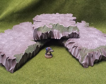 RTSystems Castle Ruins Bundle Custom Miniature Wargames Stackable Mountain Terrain System