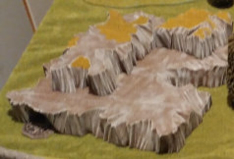 Miniature Wargames Stackable Mountain Terrain System Custom RTSystems Bundle