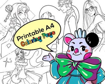 Coloring Page A4 - Etsy