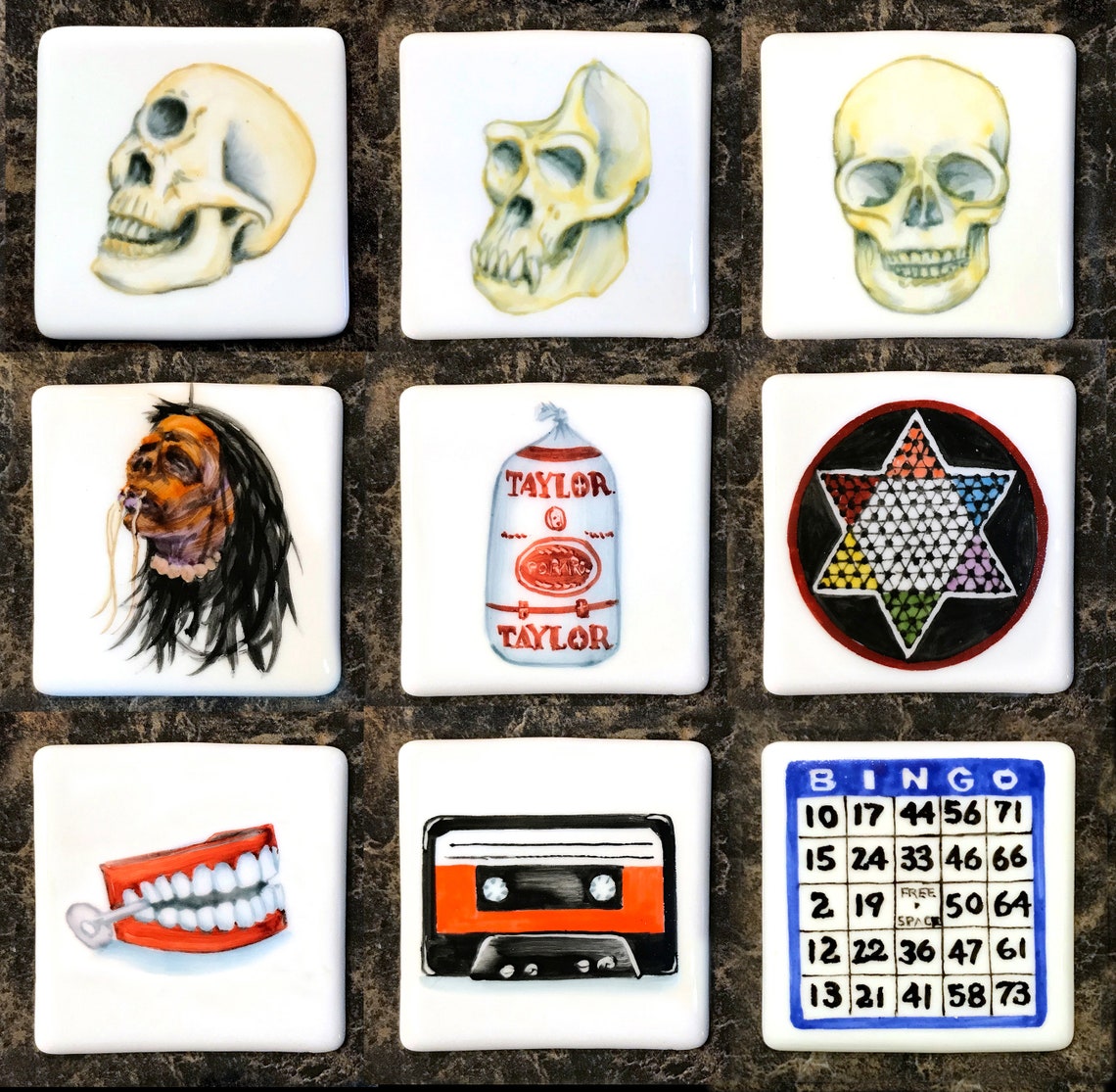 fridge refrigerator hand painted Etsy