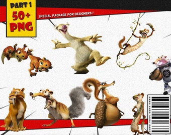 Ice Age Characters Etsy