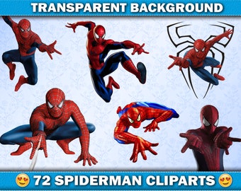 Spiderman Clipart Etsy