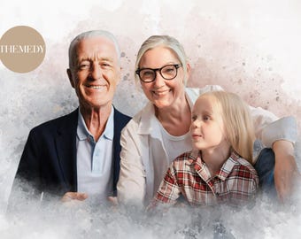 Add person to photo, Add deceased loved one to picture, Combine photos, Custom memorial gift, Gift for Dad Mom, Merge pictures