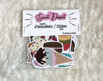 Sweet Dessert Theme Vinyl Sticker Pack