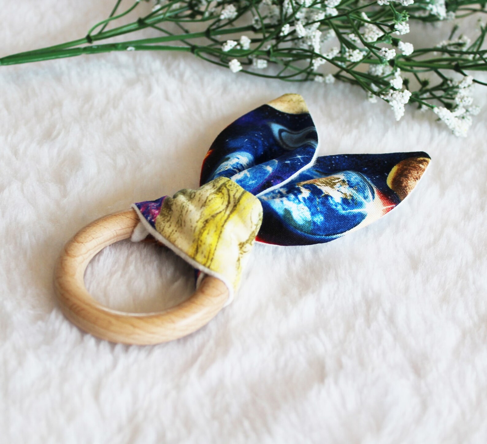 Anillo de dentición Sonajero de orejas de conejo Patrones | Etsy