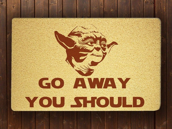 Star Wars Yoda Door Mat Funny Doormat Sweet Home Decor Accessories Unique Gift Handmade Present Outside Personalized