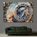 Prague Astronomical Clock Chimes Print, High Quality Canvas Print, Clock Wall Decor, Abstract Wall Art