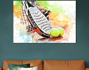 Impression D'art Sur Toile Davis Cup Tennis – 11x14 Pouces, Déco Murale Vintage