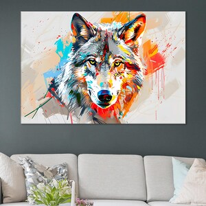 Wolf Canvas Print - Beautiful Wildlife Art, Nature Wall Decor, Perfect Gift for Animal Lovers, Home or Office Decoration