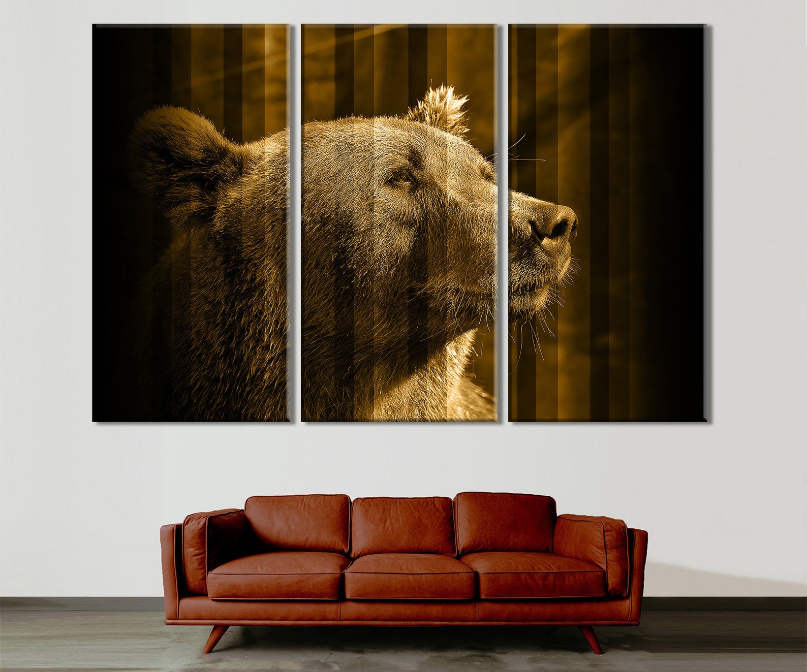 Bear Canvas Bear Wall Art Animals Print Bear Photo Bear Etsy
