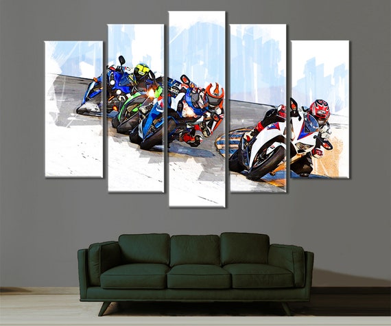 Motorcycle Canvas Art Motorbike Room Decor Motorbike Home Decor Motorbike Print Motorcycle Print Bike Canvas Art Motorcycle Print