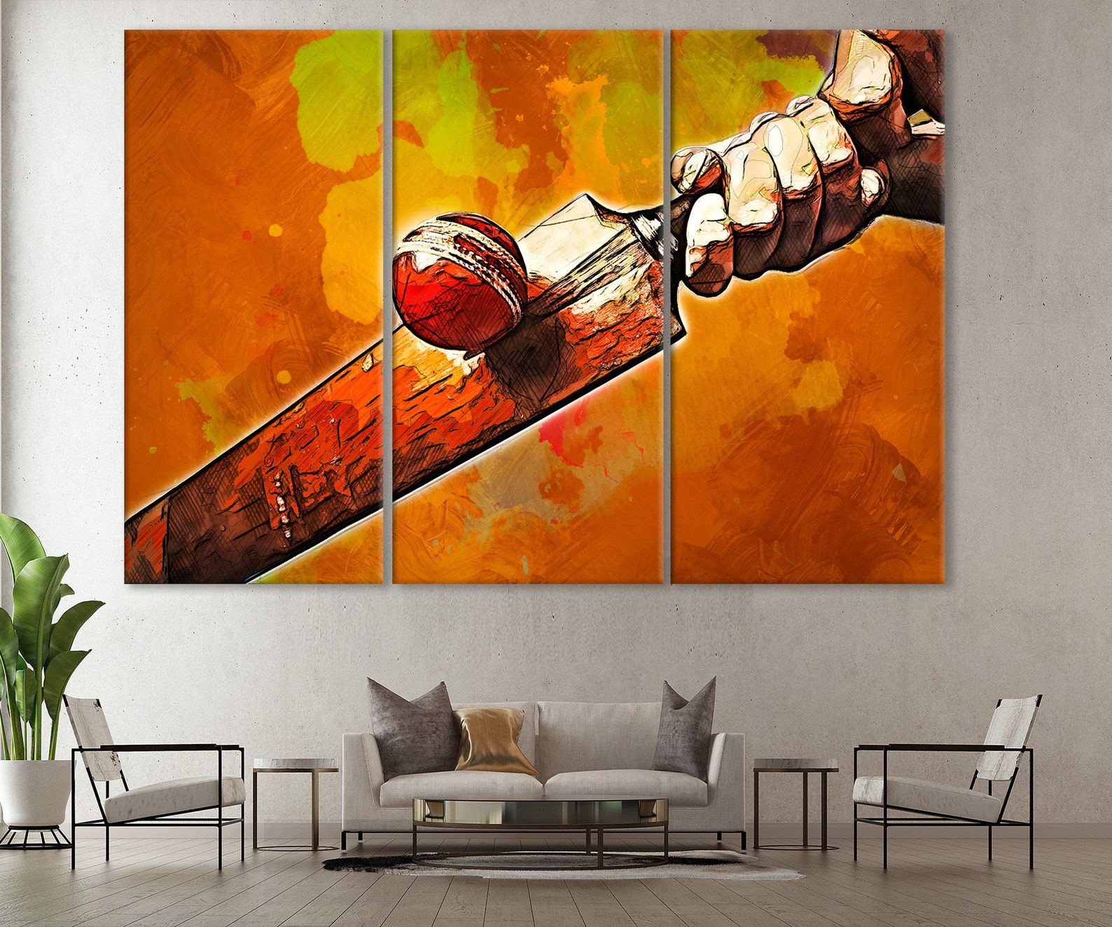 Cricket Canvas Art Cricket Wall Decor Cricket Canvas Print Etsy