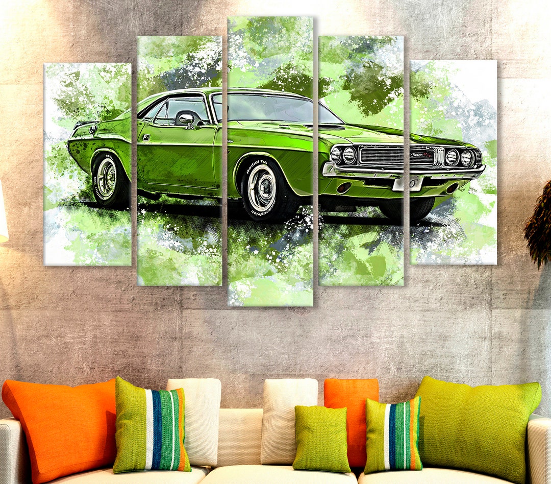 DODGE CHALLENGER AVANT GARDE GICLEE CANVAS ART PRINT POSTER