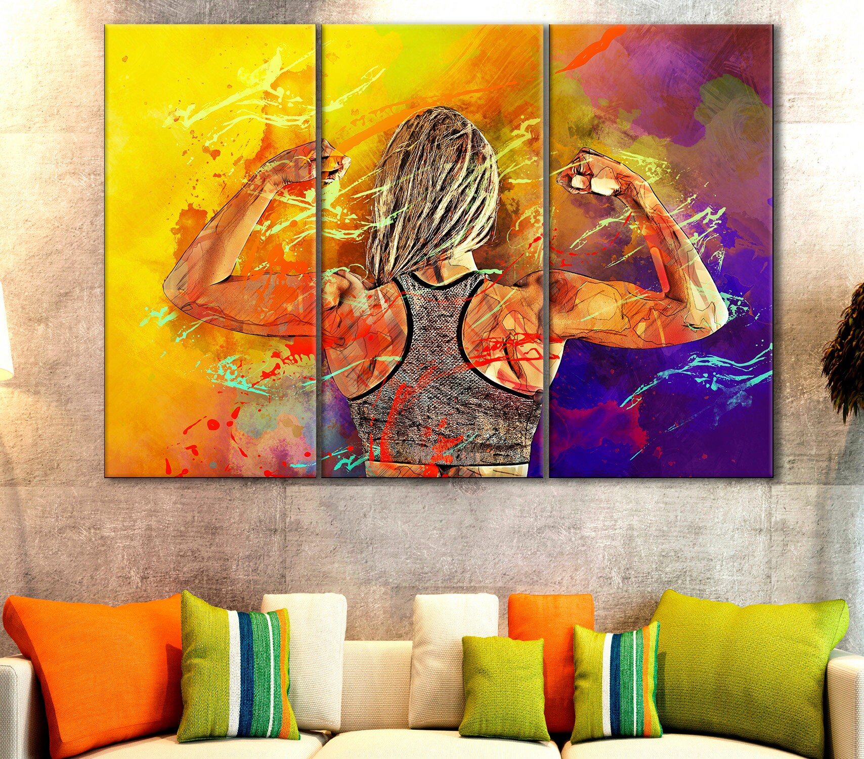 Gym Lover Gift Gym Is My New Girlfriend Workout Canvas Print / Canvas Art  by Jeff Creation - Fine Art America