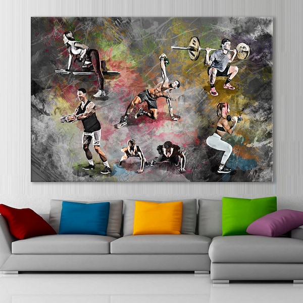 Workout Room Decor Etsy