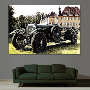 Oldtimer Auto Print, Vintage Car Canvas, Car Wall Art, Room Wall Decor, Car Wall Print, Oldtimer Car Painting