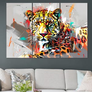Leopard Canvas Art: Unique Leopard Wall Art, Nature Poster and Wildlife Print for Animal Lovers, Home Decor, Stylish Wall Decor