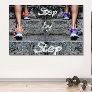 Fitness Girl Print, Motivation Motto Canvas, Gym Wall Art, Gym Room Decor, Calisthenics Print, Sportswoman Gift