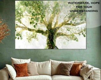 Mystical Tree Wall Art | Unique Botanical Prints & Enchanting Nature Decor for Home and Office