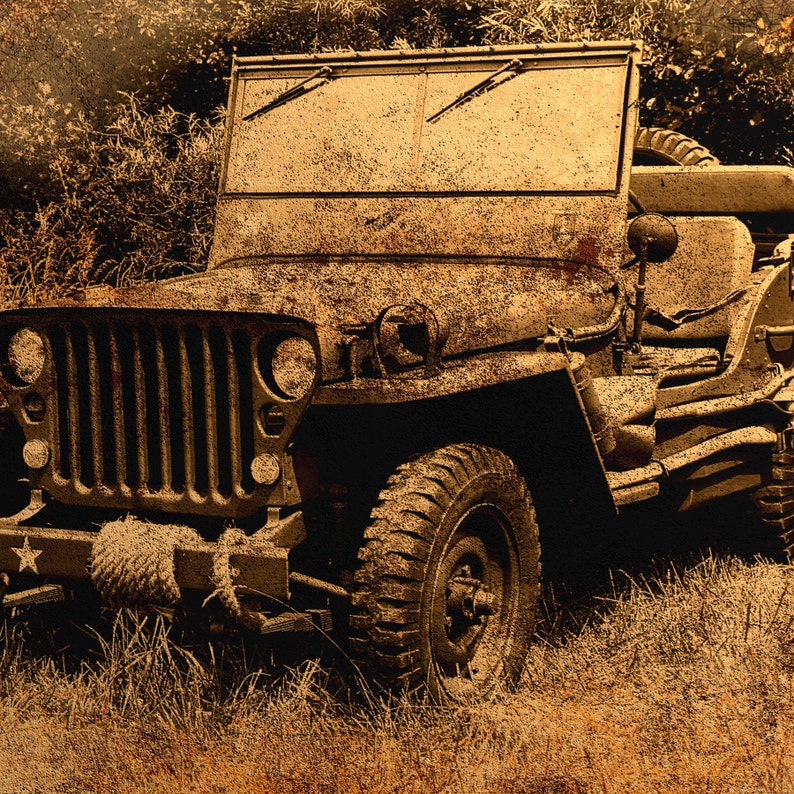 Willys Jeep Canvas Print Willys Jeep Poster Willys Jeep Wall | Etsy