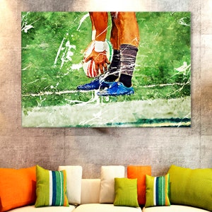 Rugby Canvas Print, Rugger Poster, Sports Room Decor, Rugby  Fan Gift, Boy Room Decor, Rugby Artwork, Rugby Wall Print, Rugby Player Canvas