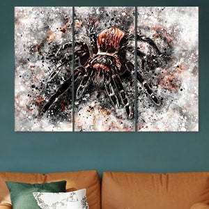Tarantula Spider Artwork, Arachnids Wall Art, Tarantula Canvas, Spider Artwork, Tarantula Room Decor, Arachnid Room Decor, Spider Wall Art