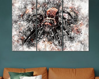 Tarantula Spider Canvas Art: Arachnid Wall Decor