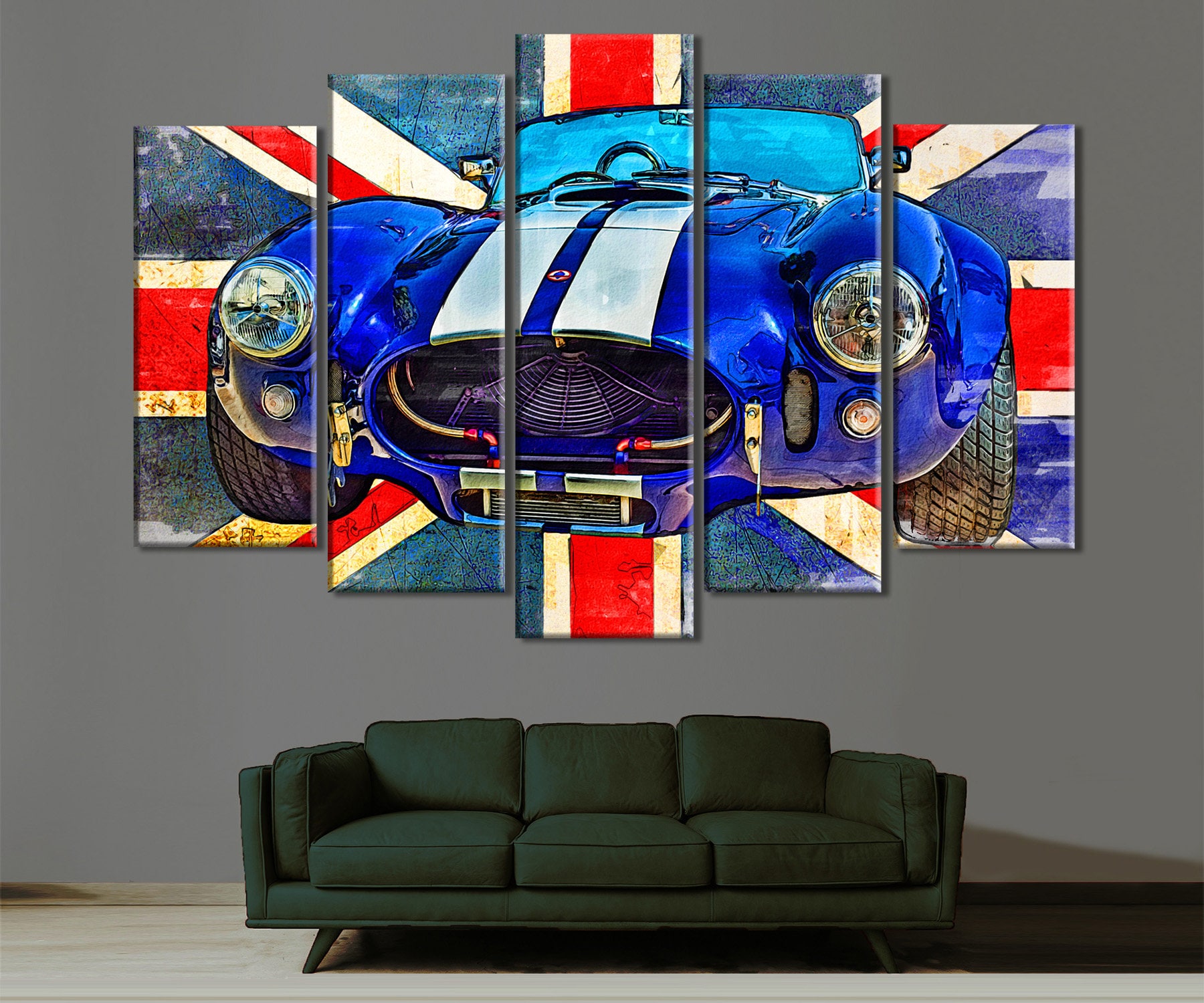 AC Cobra Canvas Print: English Classic Car Wall Art - Etsy