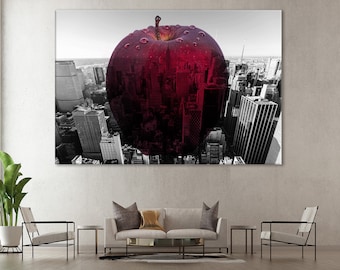 Big Apple NYC Canvas Print: Skyscraper Wall Art