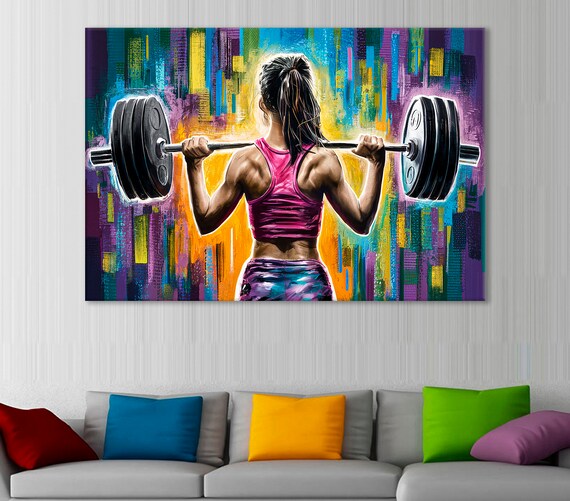 Workout canvas art sale