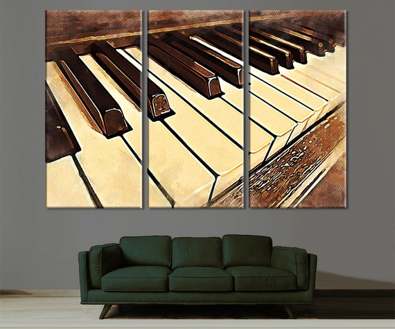 Piano Keys Canvas Print: Music Studio Wall Art - Etsy