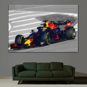 Max Verstappen Formula One, F 1 Canvas Sport, Race Print Room Decor, F 1 Fan Gift, Racing Print, Racing Print Formula One Photo  Gift Canvas