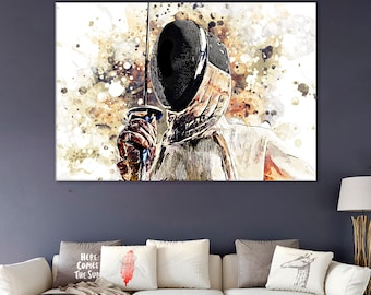 Fencing Sword Canvas Print: Epee Wall Art