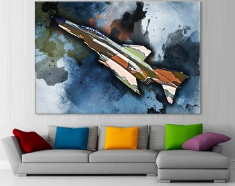 F-4 Phantom II Canvas Print: Supersonic Jet Artwork