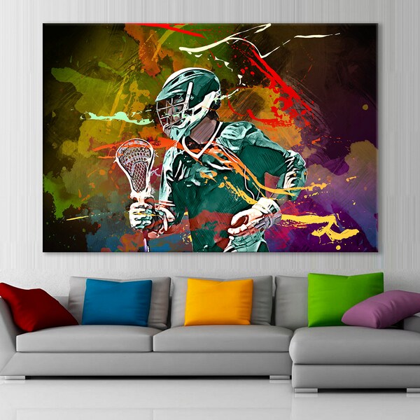 Lacrosse Print Etsy
