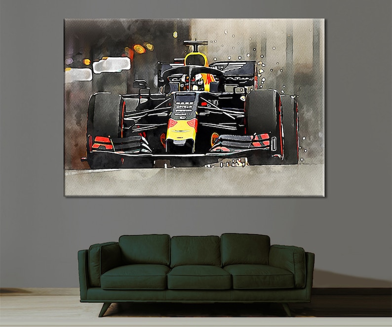 Max Verstappen Formula One F 1 Canvas Sport Race Print Room - Etsy