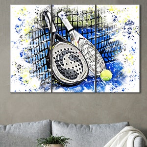 Padel Tennis Canvas, Padle Tennis Racquet Decor, Padel Tennis Artwork, Padel Tennis Gift,Padel Tennis Rackets Wall Art,Padel Tennis Wall Art