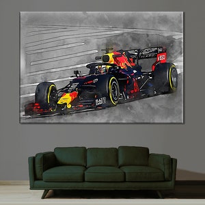 Max Verstappen Formula One, F 1 Canvas Sport, Race Print Room Decor, F 1 Fan Gift, Racing Print, Racing Print Formula One Photo  Gift Canvas