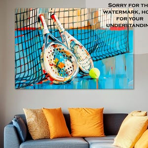 Padel Tennis Wall Art, Padle Tennis Racquet Decor, Padel Tennis Artwork, Padel Tennis Gift,Padel Tennis Rackets Wall Art,Padel Tennis Canvas