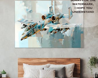 A-10 Warthog Canvas Print: Thunderbolt Wall Art